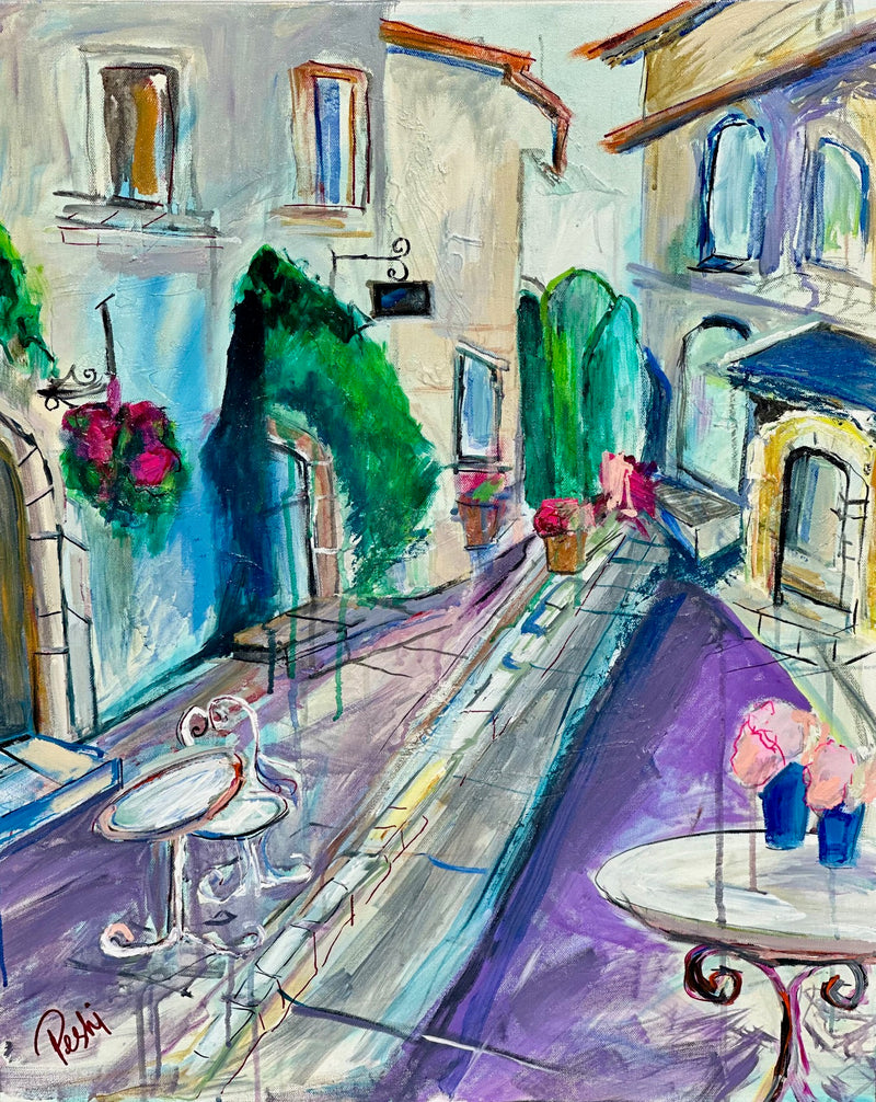 July in Paul De Vence | original painting | 24x30