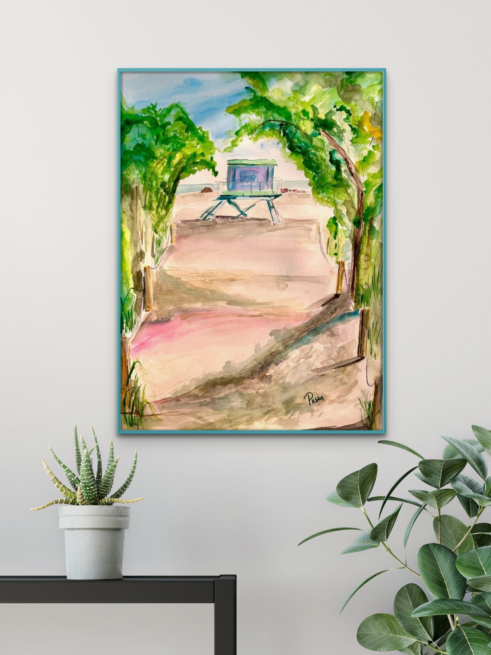 Springtime in Miami Beach | Watercolor