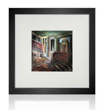 NYC Interior Synagogue | Acrylic Painting