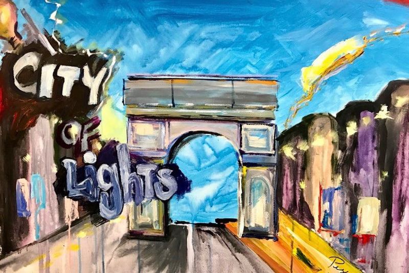 City of Lights | Acrylic Painting