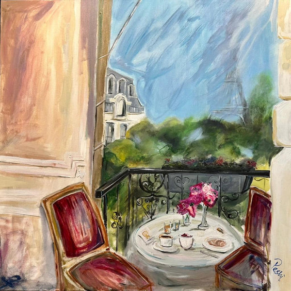 Pleasures of Paris | Acrylic and Oil Stick