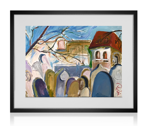Prague, Jewish Cemetery | Acrylic Painting