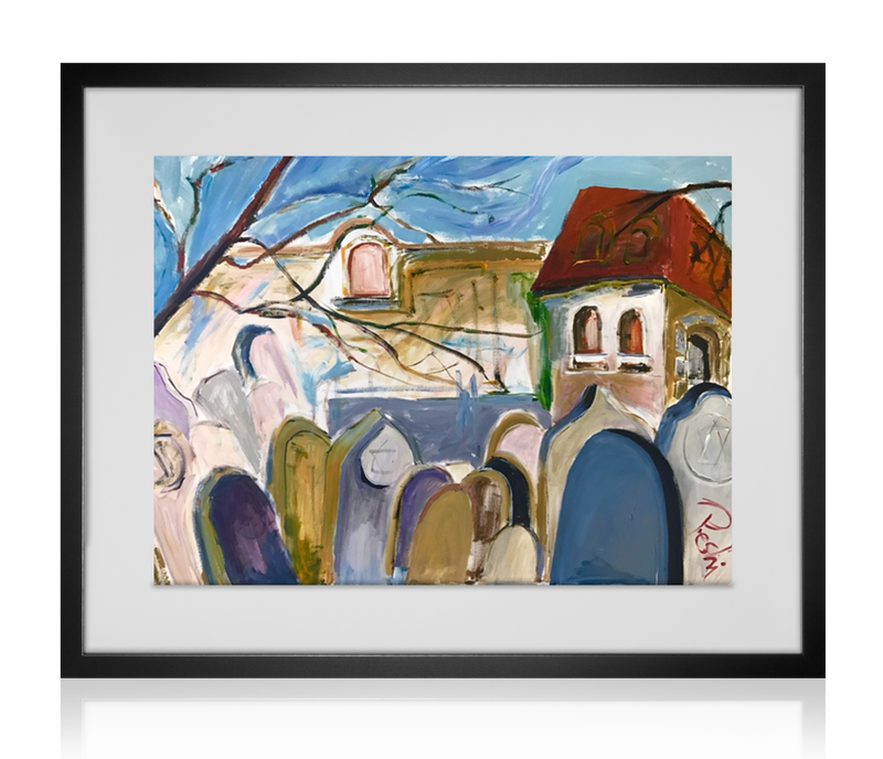 Prague, Jewish Cemetery | Acrylic Painting