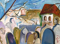 Prague, Jewish Cemetery | Acrylic Painting