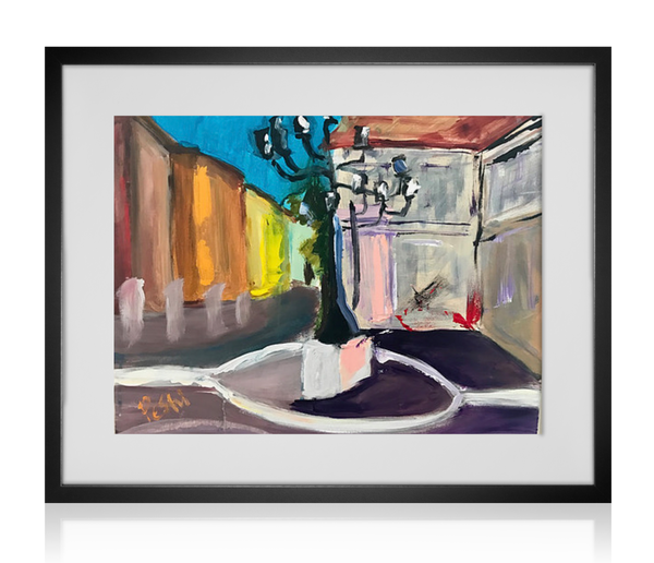 Rome, City Square | Acrylic Painting