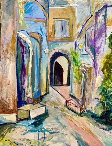 The Old City In Dance | Acrylic Painting