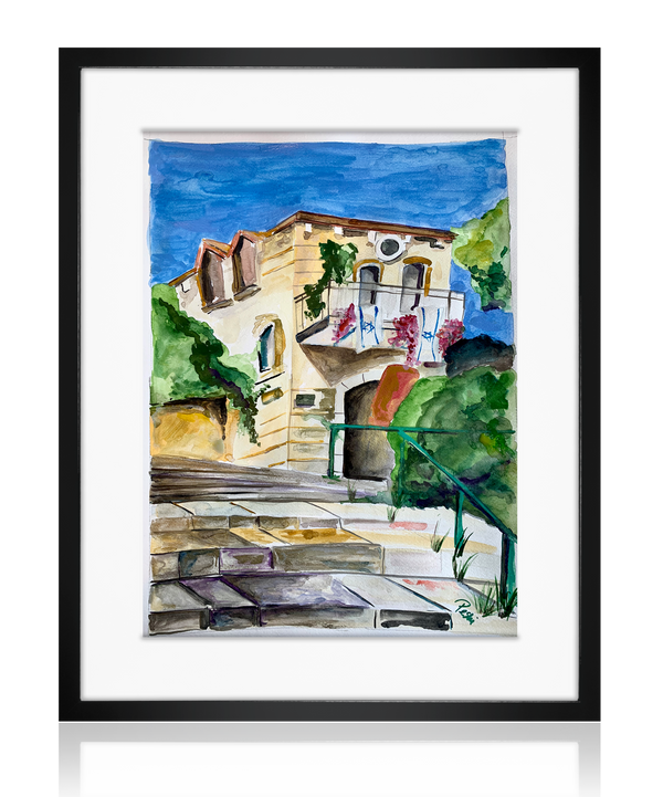 Yom Yerushalaim in Yemin Moshe | Watercolor