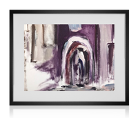 Arches of Old in Pink  |  Acrylic Painting