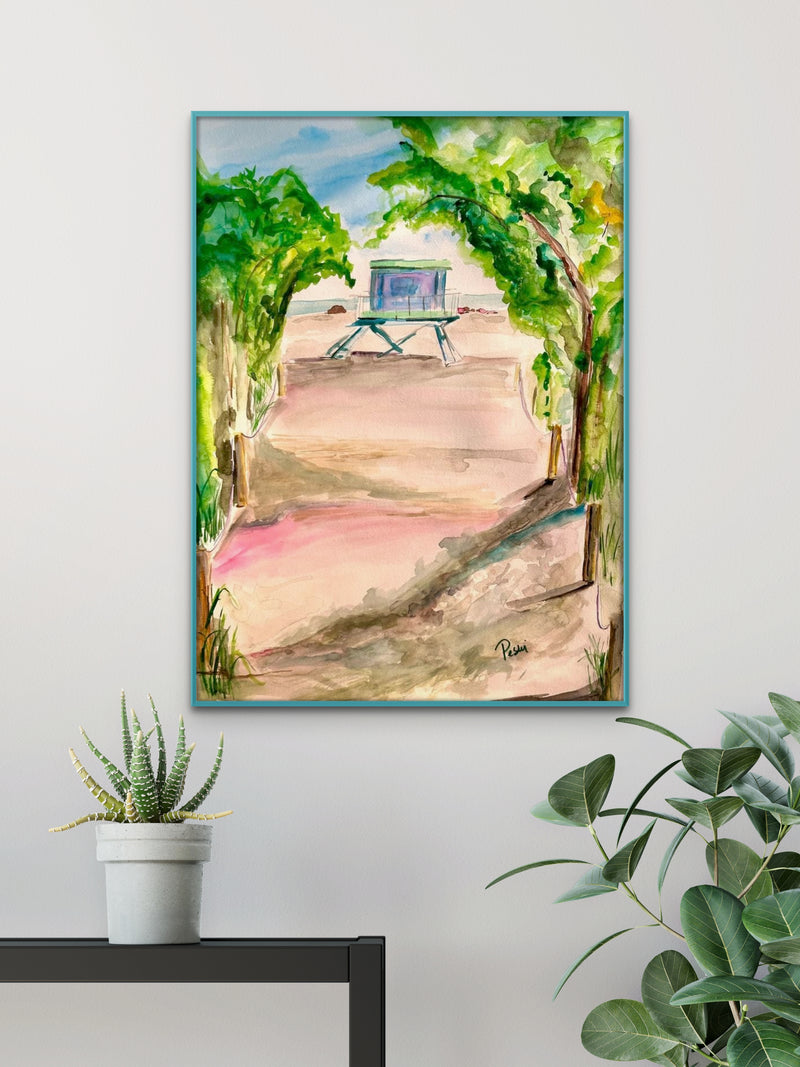Springtime in Miami Beach | Watercolor