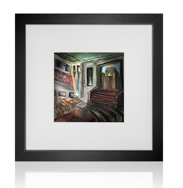 NYC Interior Synagogue | Acrylic Painting