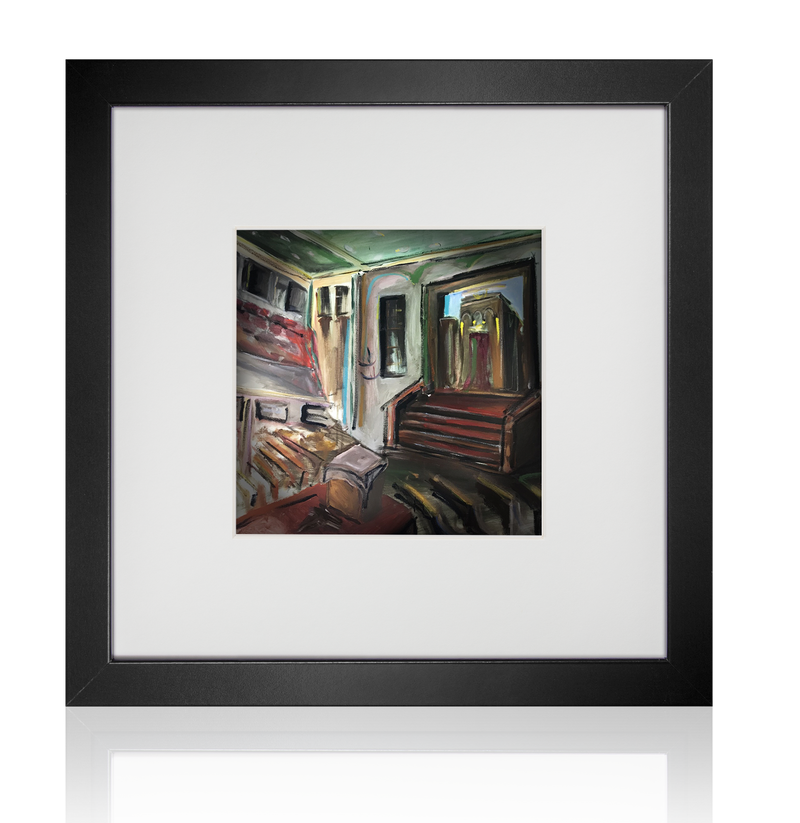 NYC Interior Synagogue | Acrylic Painting