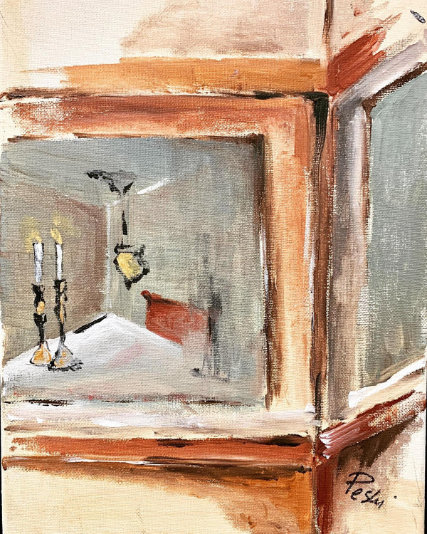 Shabbat Candles | Acrylic Painting