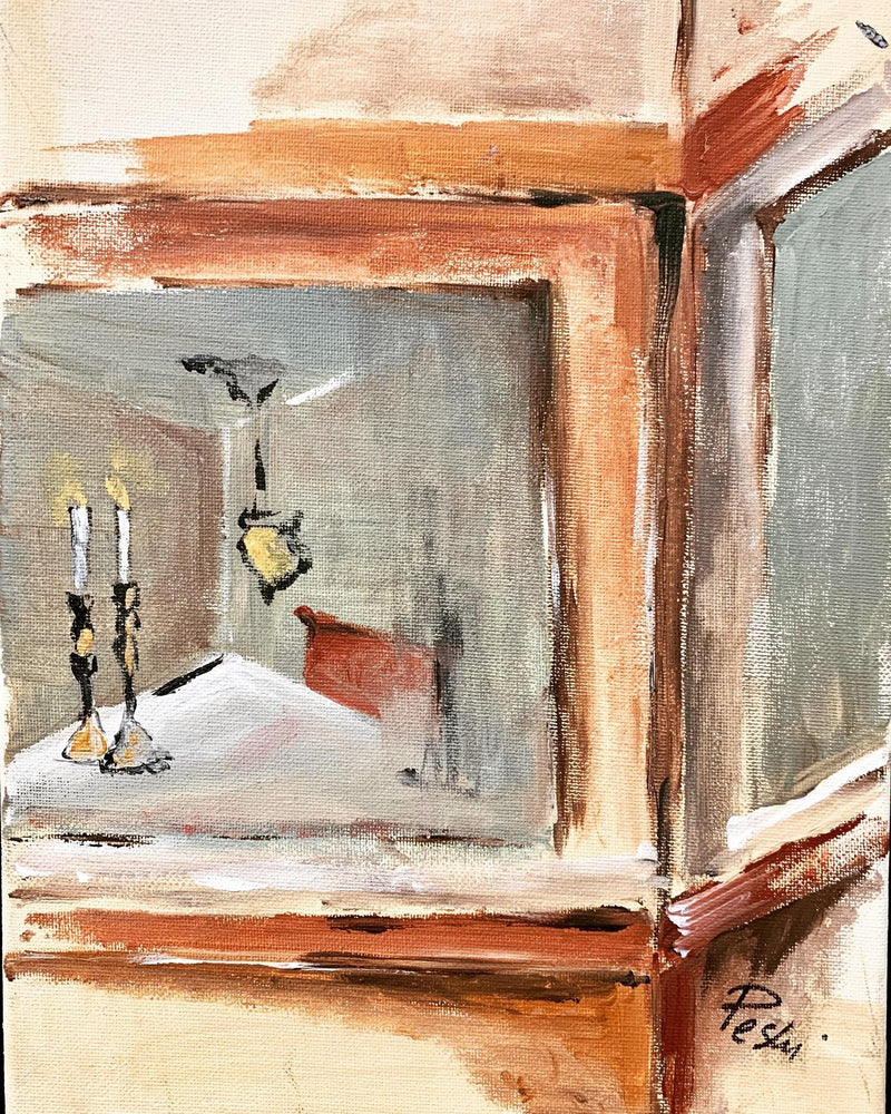Shabbat Candles | Acrylic Painting