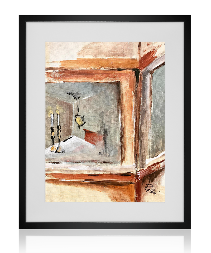 Shabbat Candles | Acrylic Painting