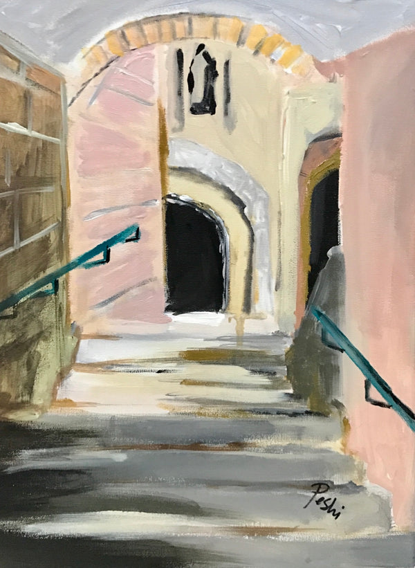 Old City Safed | Acrylic Painting