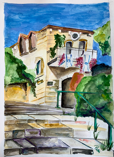 Yom Yerushalaim in Yemin Moshe | Watercolor