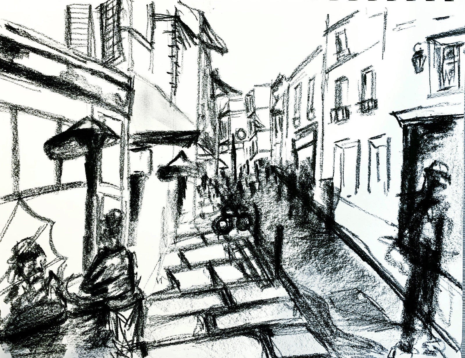 Le Marais, Paris | Charcoal