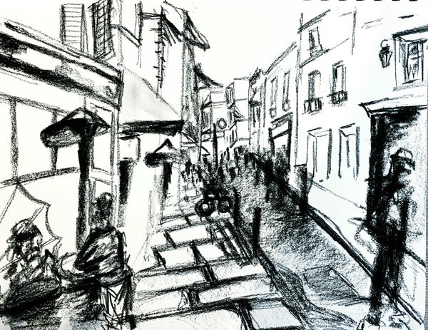 Le Marais, Paris | Charcoal