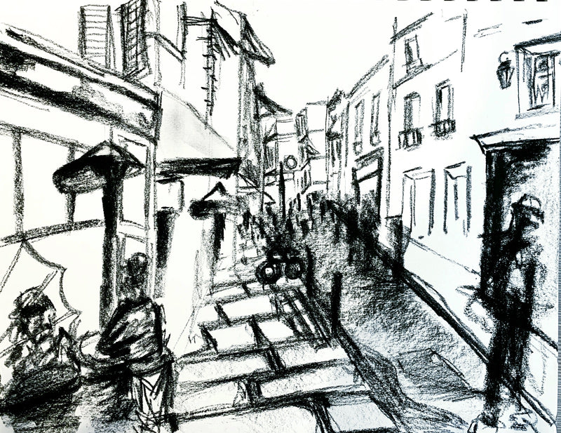 Le Marais, Paris | Charcoal