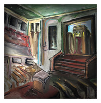 NYC Interior Synagogue | Acrylic Painting