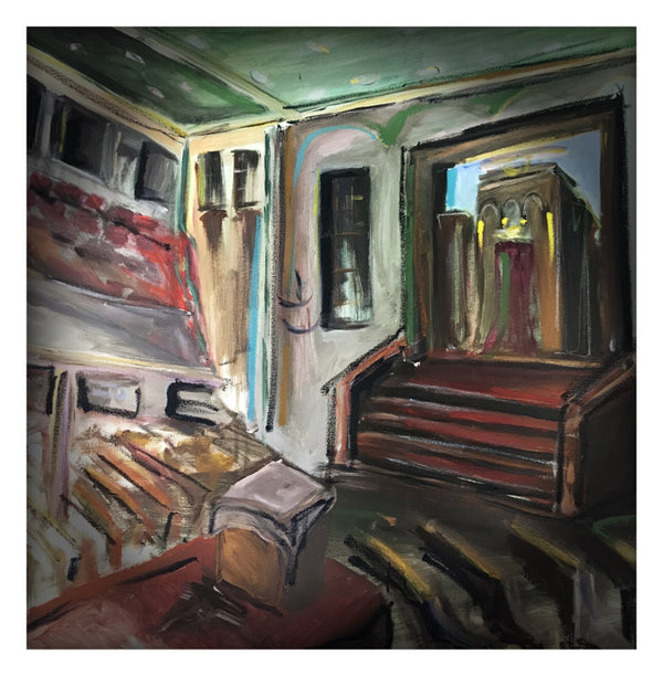 NYC Interior Synagogue | Acrylic Painting