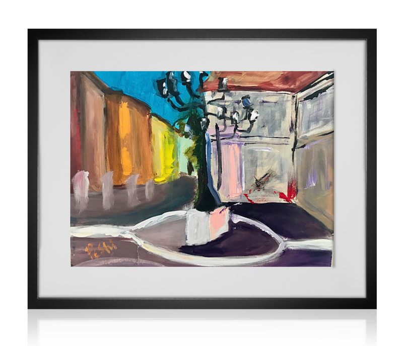 Rome, City Square | Acrylic Painting