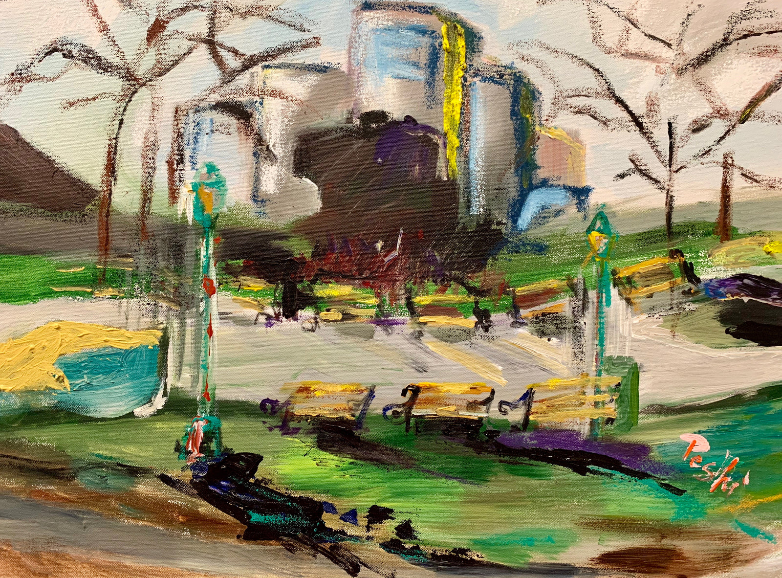 Stadtpark, Vienna | Acrylic Painting