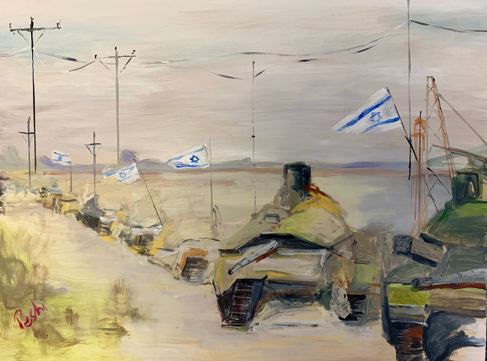 Troops Return Home | Acrylic Painting | Limited Edition Print
