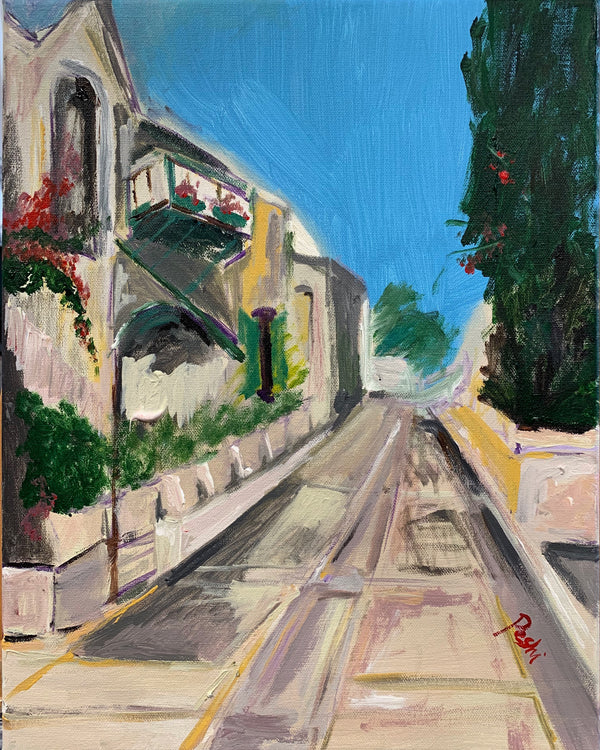 Gardens of Yemin Moshe | Acrylic Painting