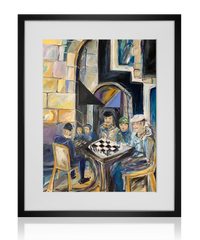 Card Players of Jerusalem | Acrylic Painting