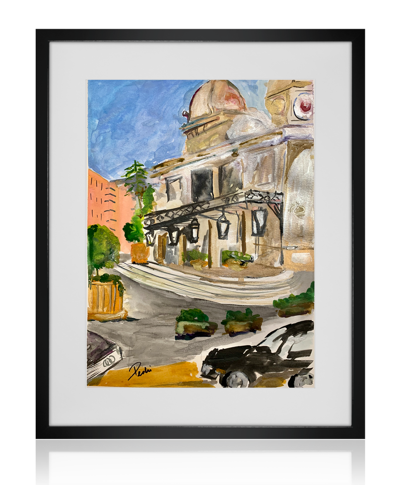 Casino De Monte Carlo | Watercolor
