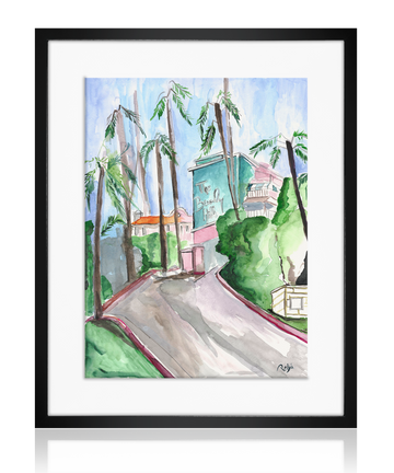 The Beverly Hills Hotel | Watercolor